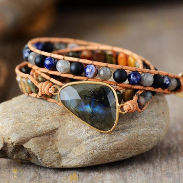 Labradorite Wanderer Wrap Bracelet-Your Soul Place